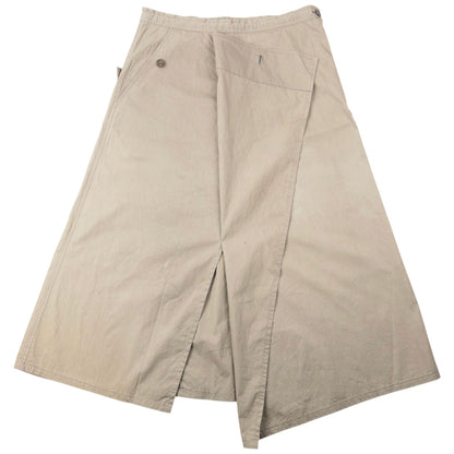 Vintage 2000s Yohji Yamamoto Asymmetric Skirt Womens Size M | Medium, Beige