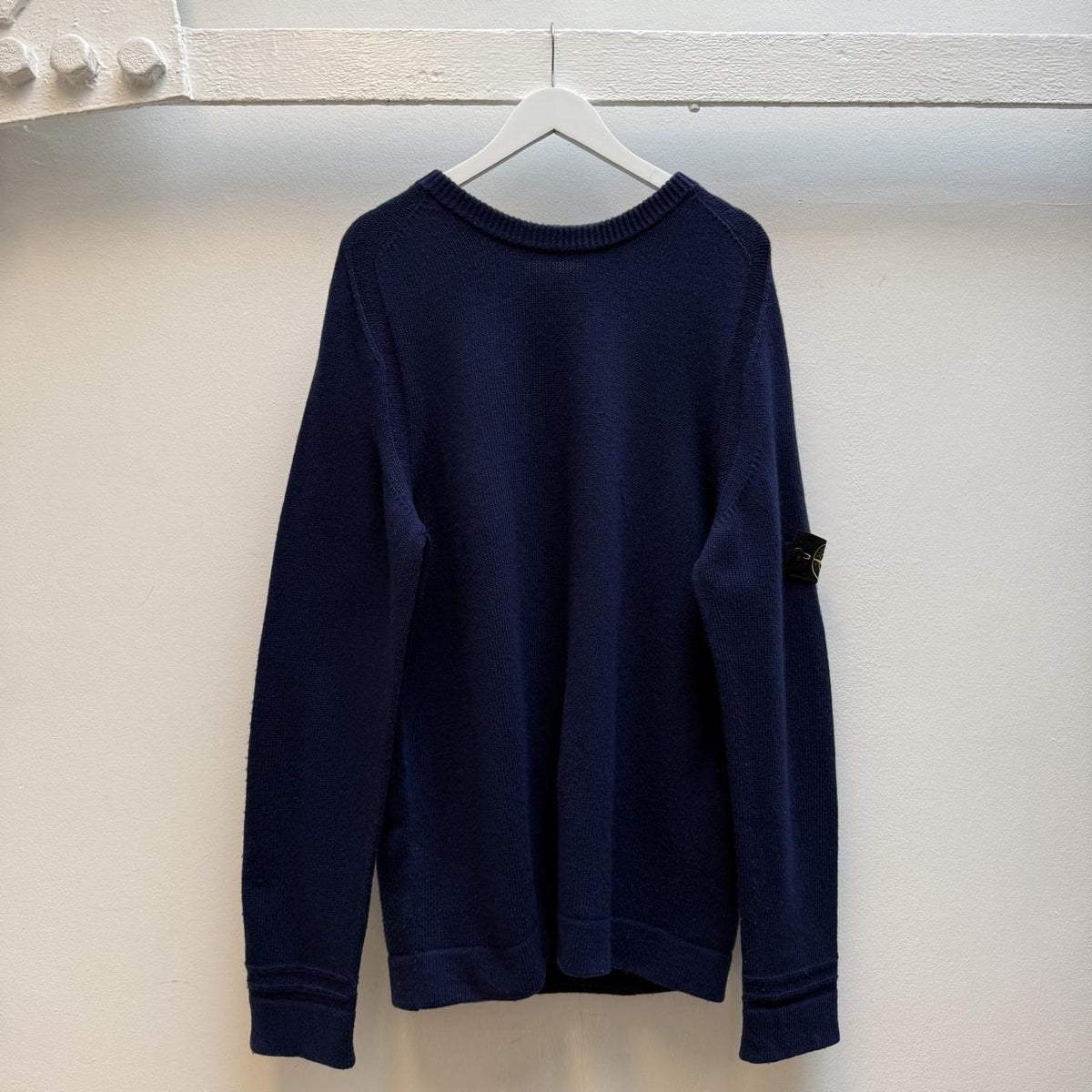 Stone Island Navy Blue Knit Jumper (XXL) | XXL, Multicoloured