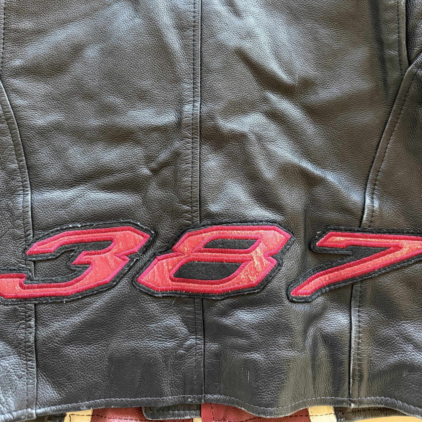 Avirex 387 Leather Racing Jacket - S