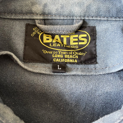 Bates Leathers Denim Zip Up Biker Vest - M