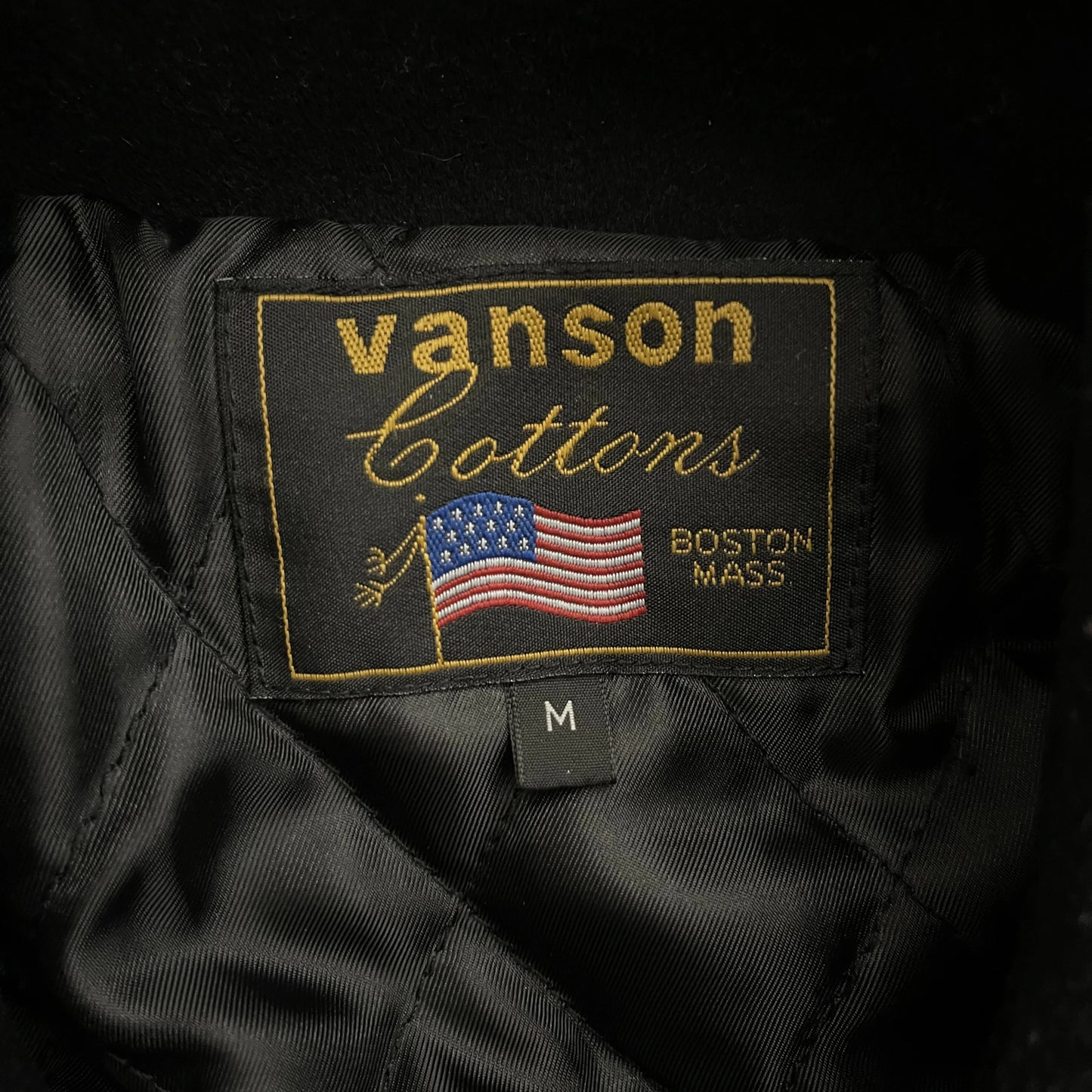 Vanson Leathers Wool Motorcycle Jacket - M