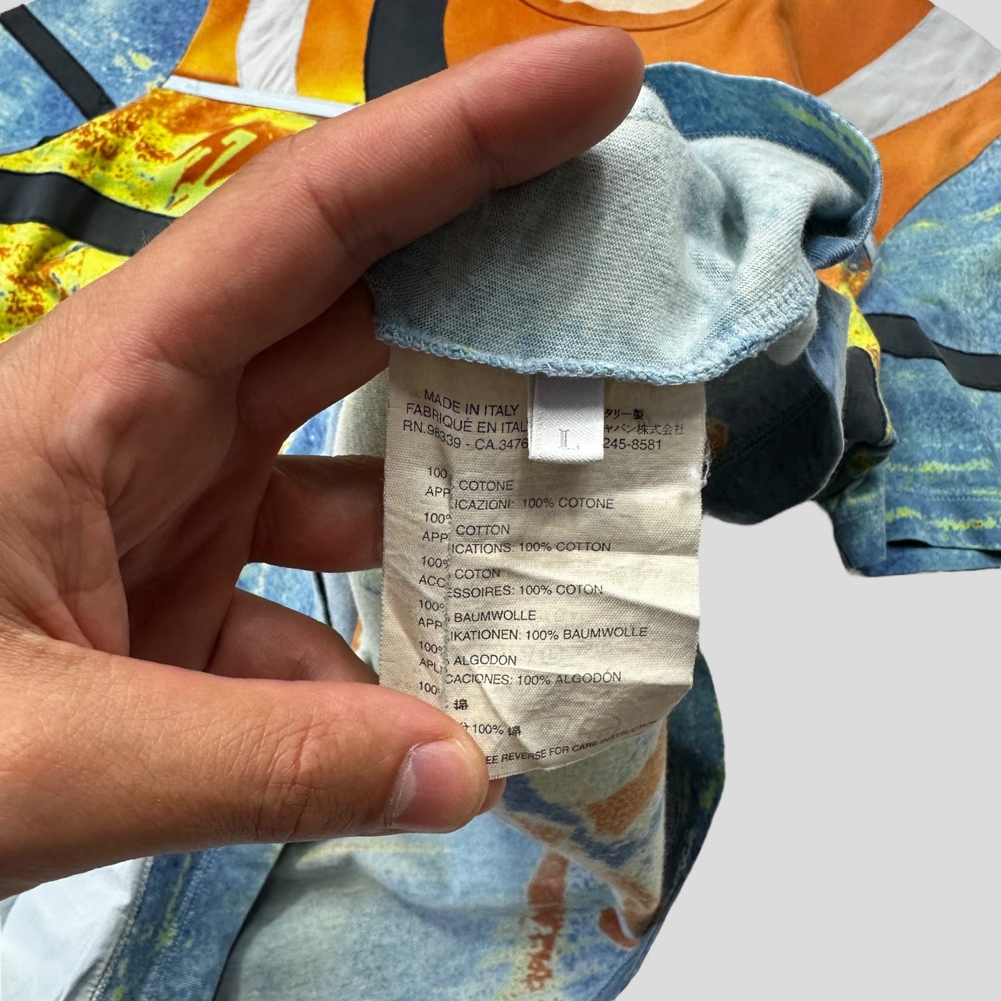 Prada Sport 00’s Thermal Heatmap Patchwork T-shirt - L (M) | Default Title, Multicolour