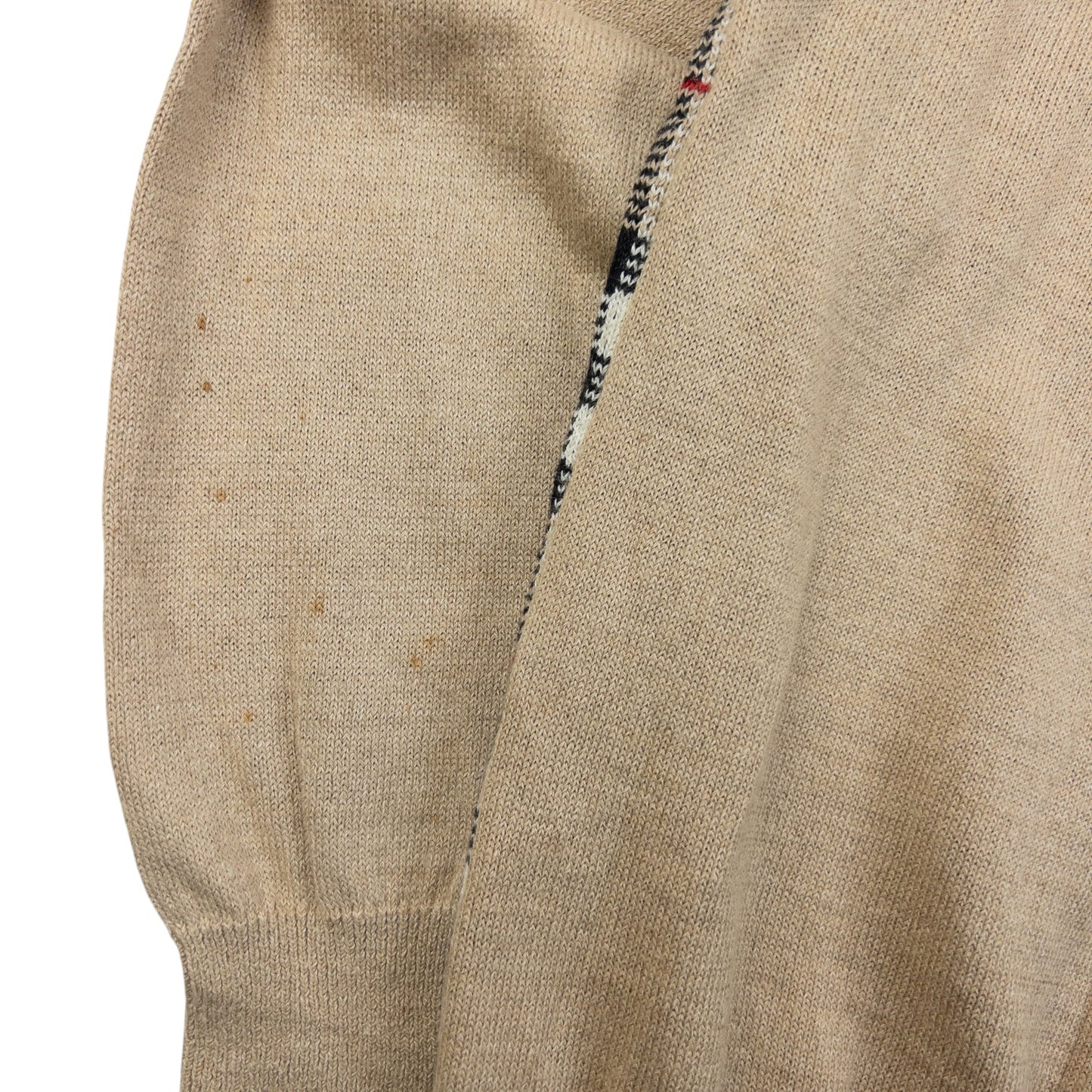 Vintage 90s Burberry Nova Check Jumper Size M | Medium, Beige