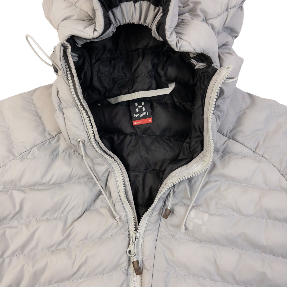 Vintage 2000s Haglofs Padded Zip Up Jacket Womens Size M | Medium, Grey