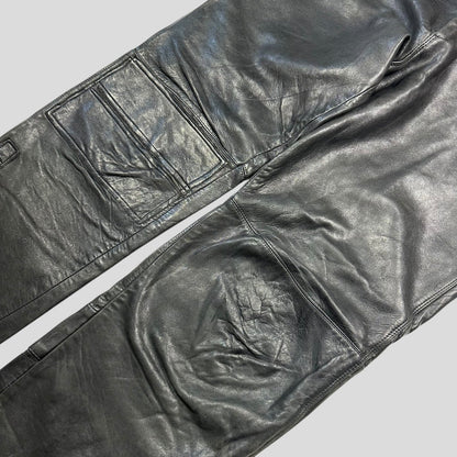 Gianni Versace 1980’s Leather Moto Biker Trousers - IT48 (32)