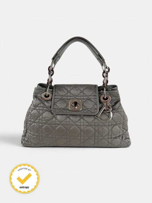 2009 Christian Dior Charming Lock Grey Handbag | O/S, Grey