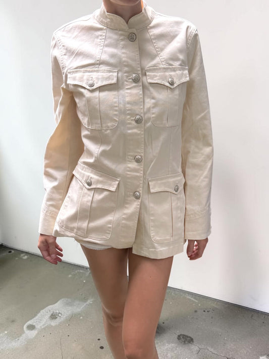 Ralph Lauren Military Jacket | Cream, Cream