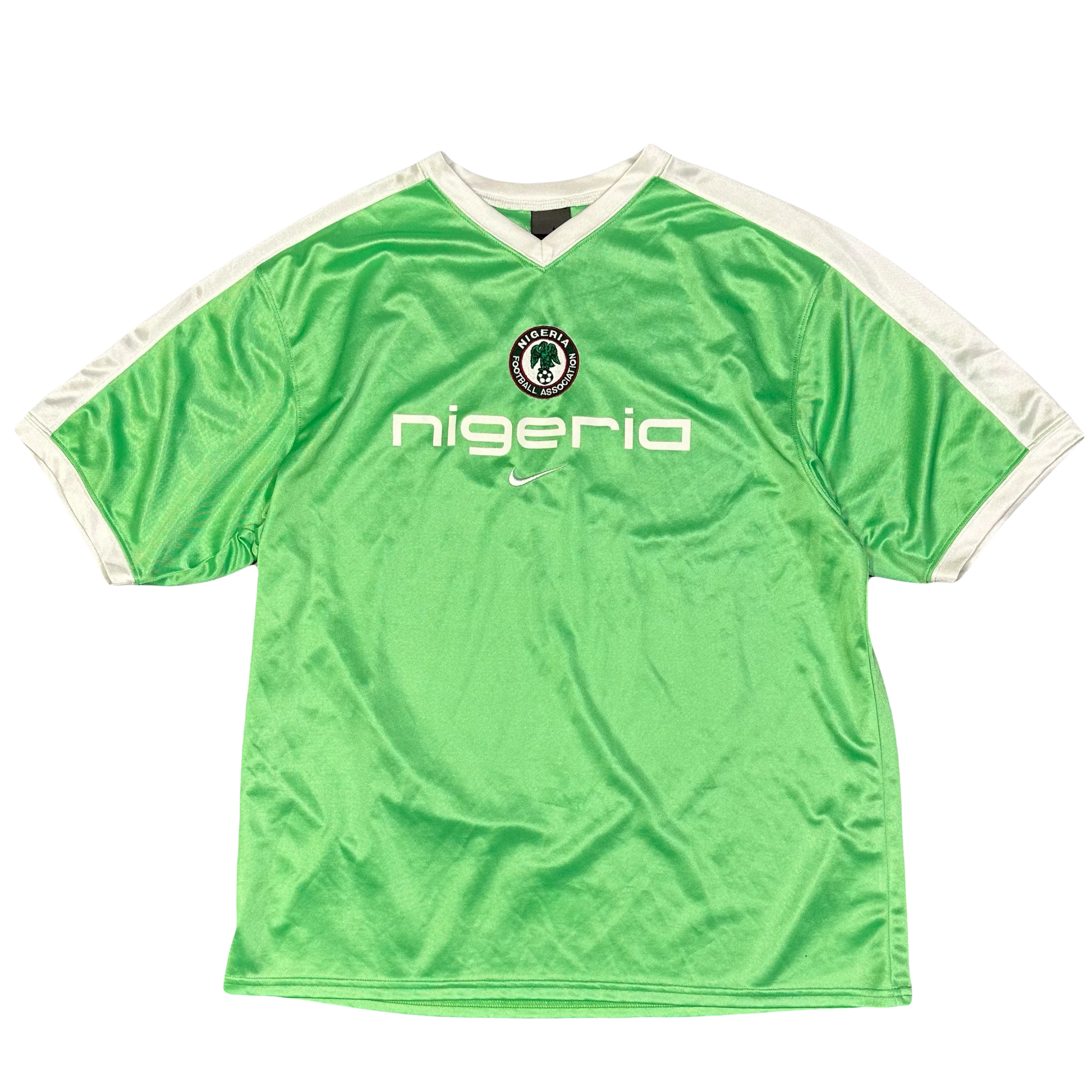 Nike Nigeria 2002 Shirt In Green ( M ) - 1036 Emporium