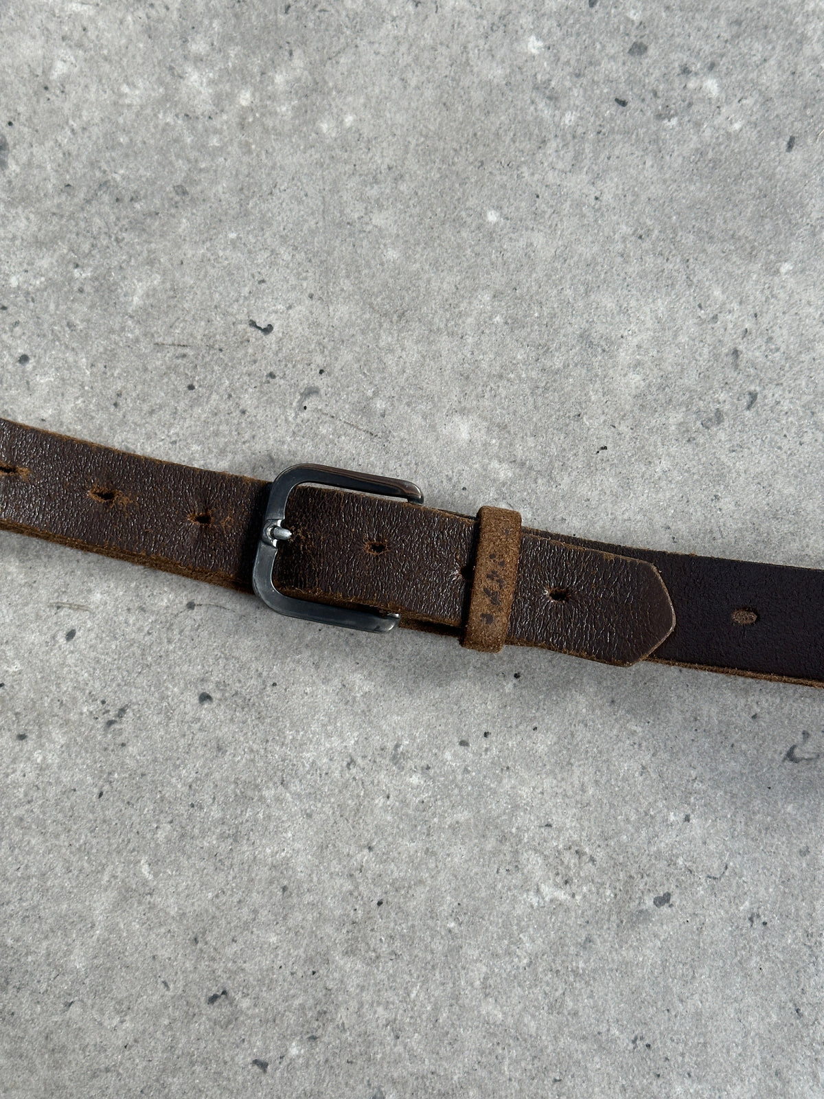 Vintage 1990s Leather Belt - One size