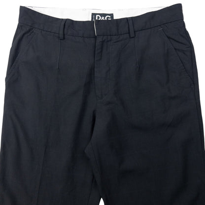 Vintage 2000s Dolce & Gabbana Lightweight Trousers Size W32 | W32, Black