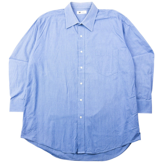 Vintage 90s Issey Miyake Long Sleeve Button Up Shirt Size L | Large, Blue