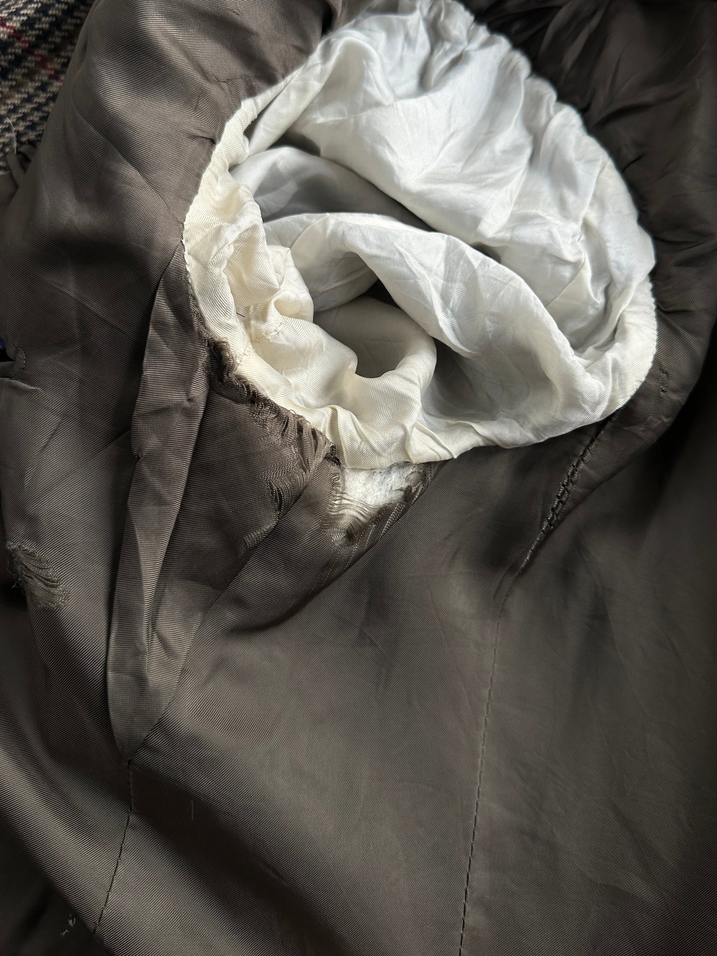 Burberry 1990s Wool Cashmere Check Blazer - 44R/XL