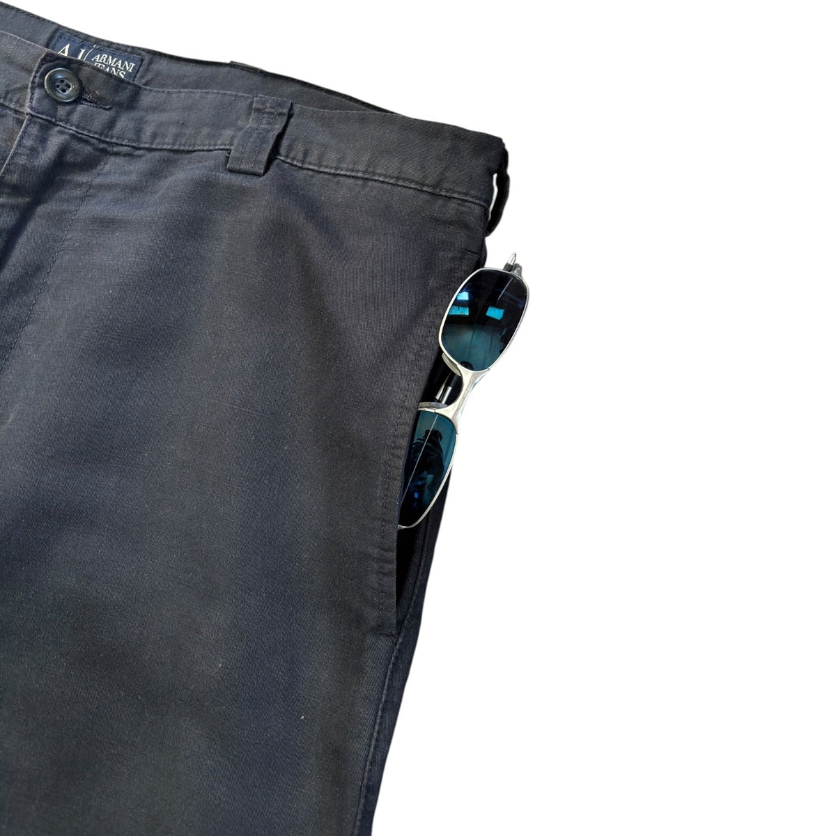 Armani Jeans 90’s Hemp Blend Pants W36 | W36, Black