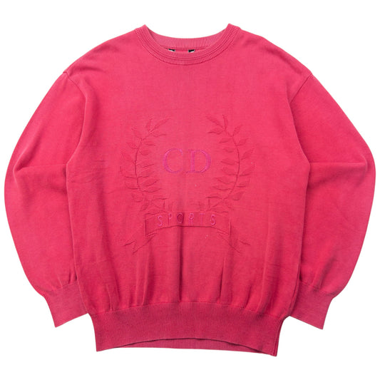 Vintage 90s Dior Sports Embroidered Jumper Size M