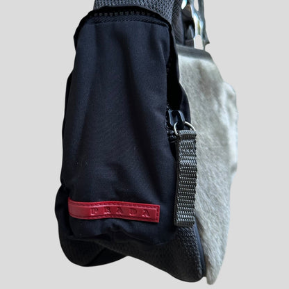 Prada Sport 2004 Eskimo Goat Fur Technical Handbag