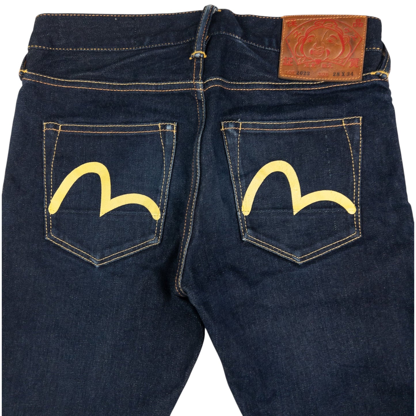 Vintage Evisu Double Gull Japanese Denim Skinny Jeans Size W28