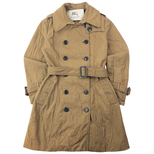 Vintage 2000s Burberry Belt Waist Trench Jacket Womens Size S | Small, Beige