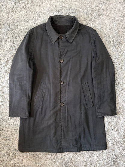 Gucci by Tom Ford 1999 Reversible Wool & Cotton Car Coat - L | O/S, Black