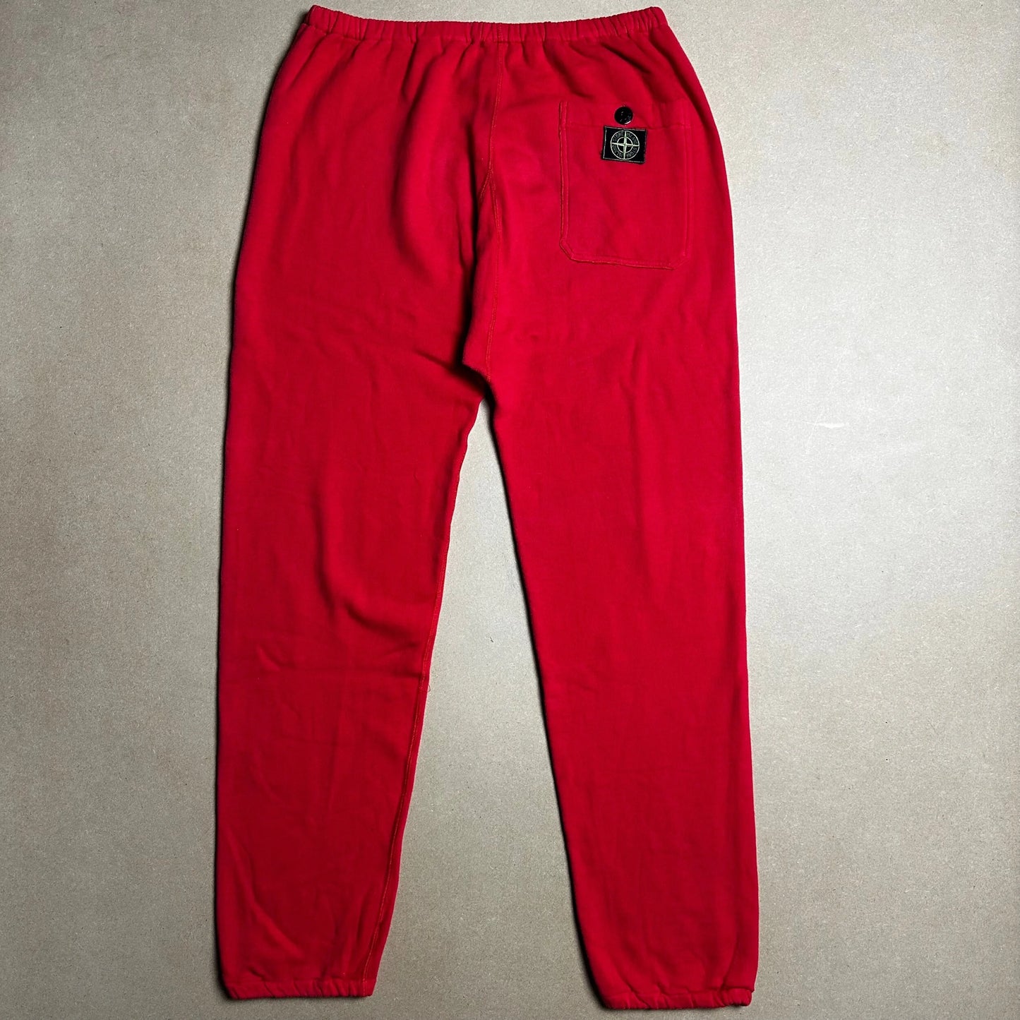 S/S 1986 Scarlet Red Square Patch Joggers