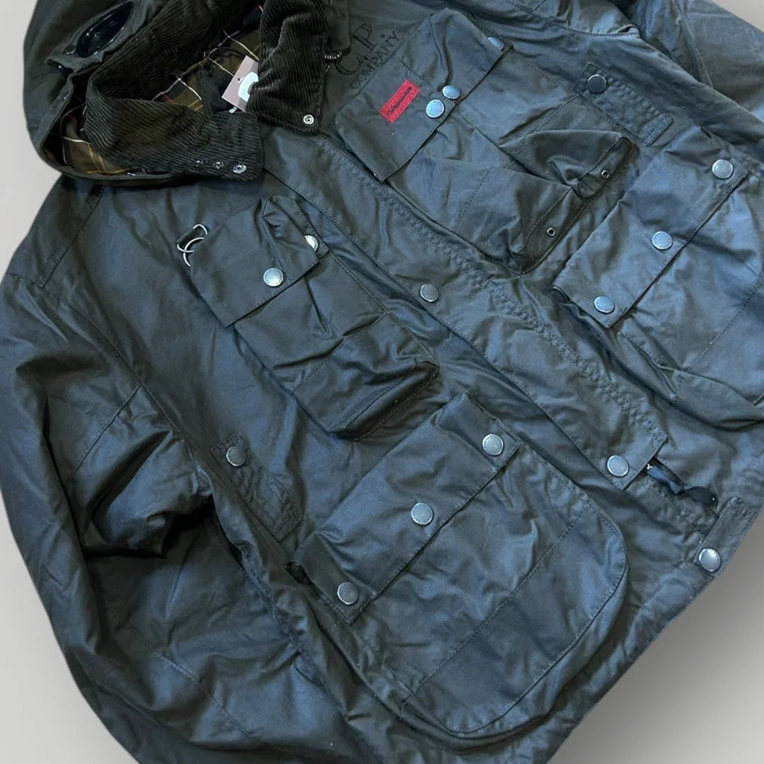 AW 2021 C.P. Company x Barbour 500 Mille Wax Goggle Jacket XL BNWT