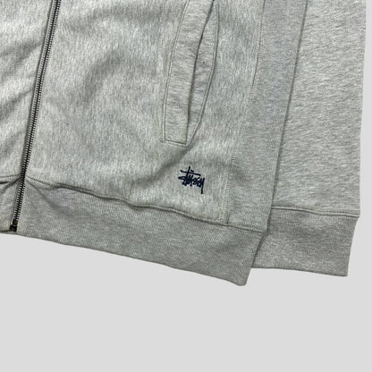Stussy 90’s Embroidered Stock Logo Cotton Jacket - M/L | Medium, Grey