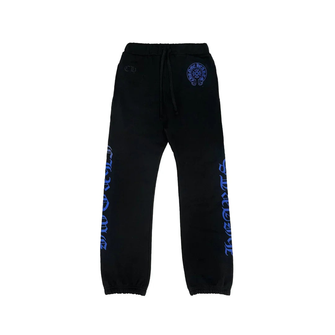 Chrome Hearts Horseshoe Logo Sweatpants | Medium, Black