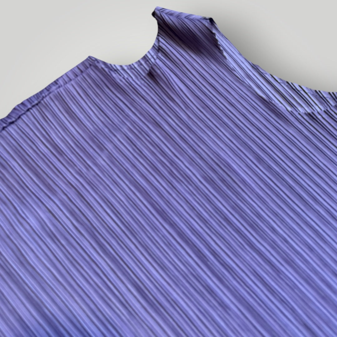 Issey Miyake Pleats Please SS/08 Asymmetrical Vest Top 2 | O/S, Purple
