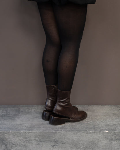 ANN DEMEULEMEESTER 1994 CUT OUT BOOTS (EU 37, FITS LIKE 37.5-38)