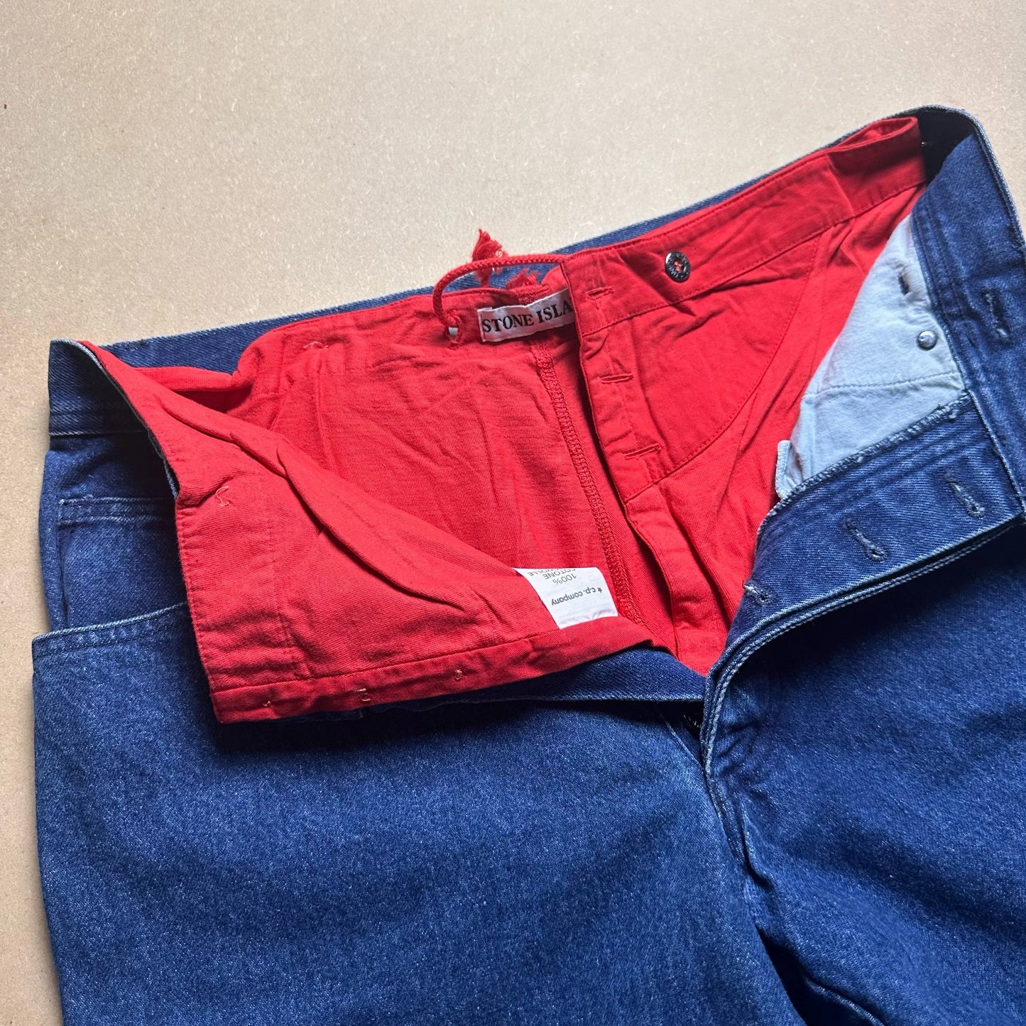 A/W 1988 Double Pant Square Patch Jeans