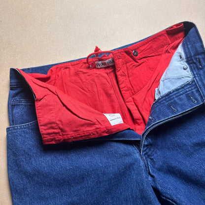 A/W 1988 Double Pant Square Patch Jeans