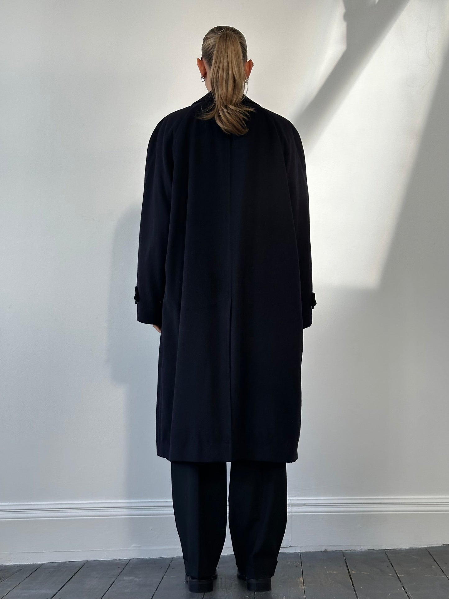 Burberry Pure Cashmere Concealed Placket Coat - XXL