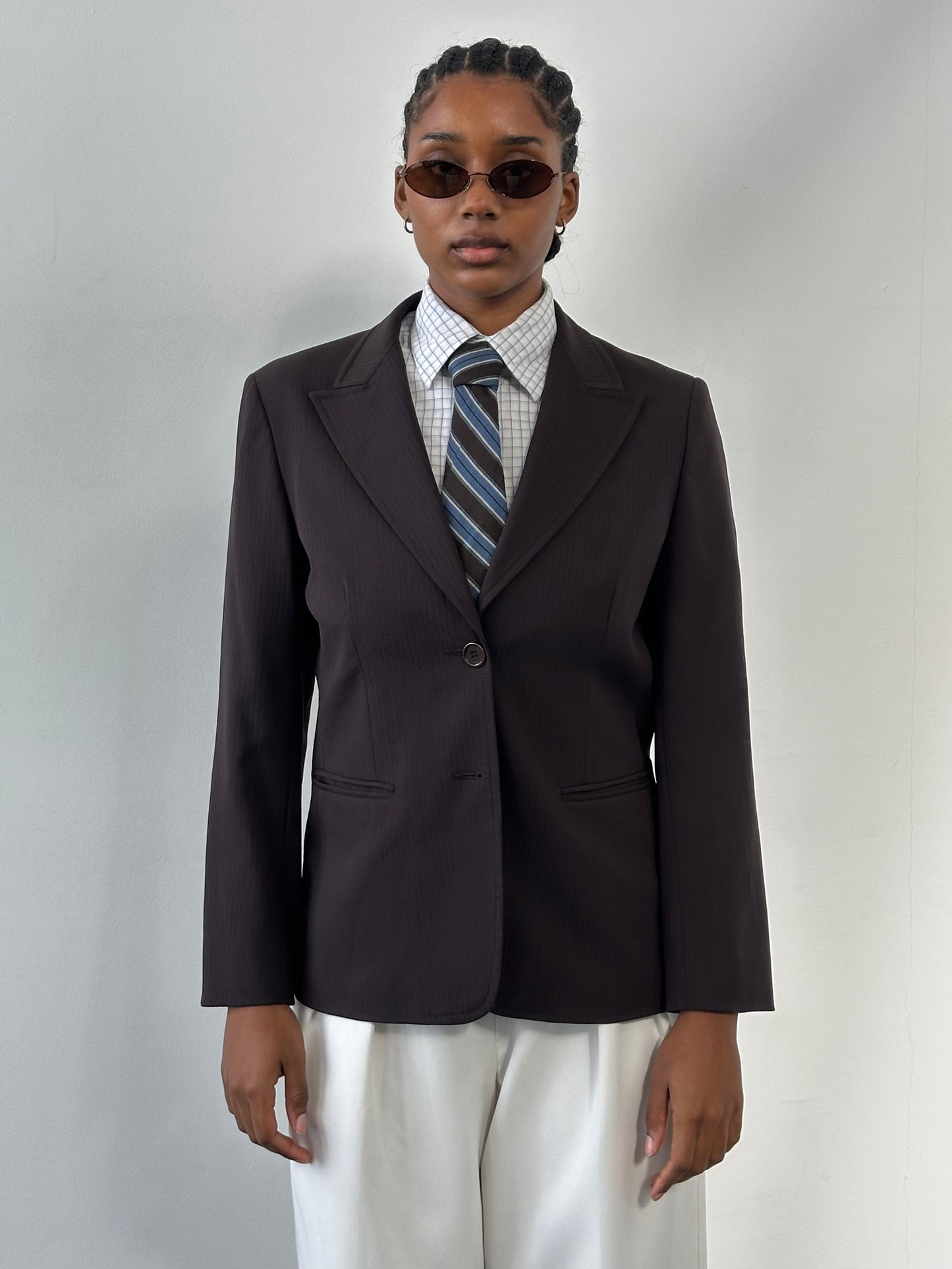 Marella 2000s Wool Single Breasted Blazer - S