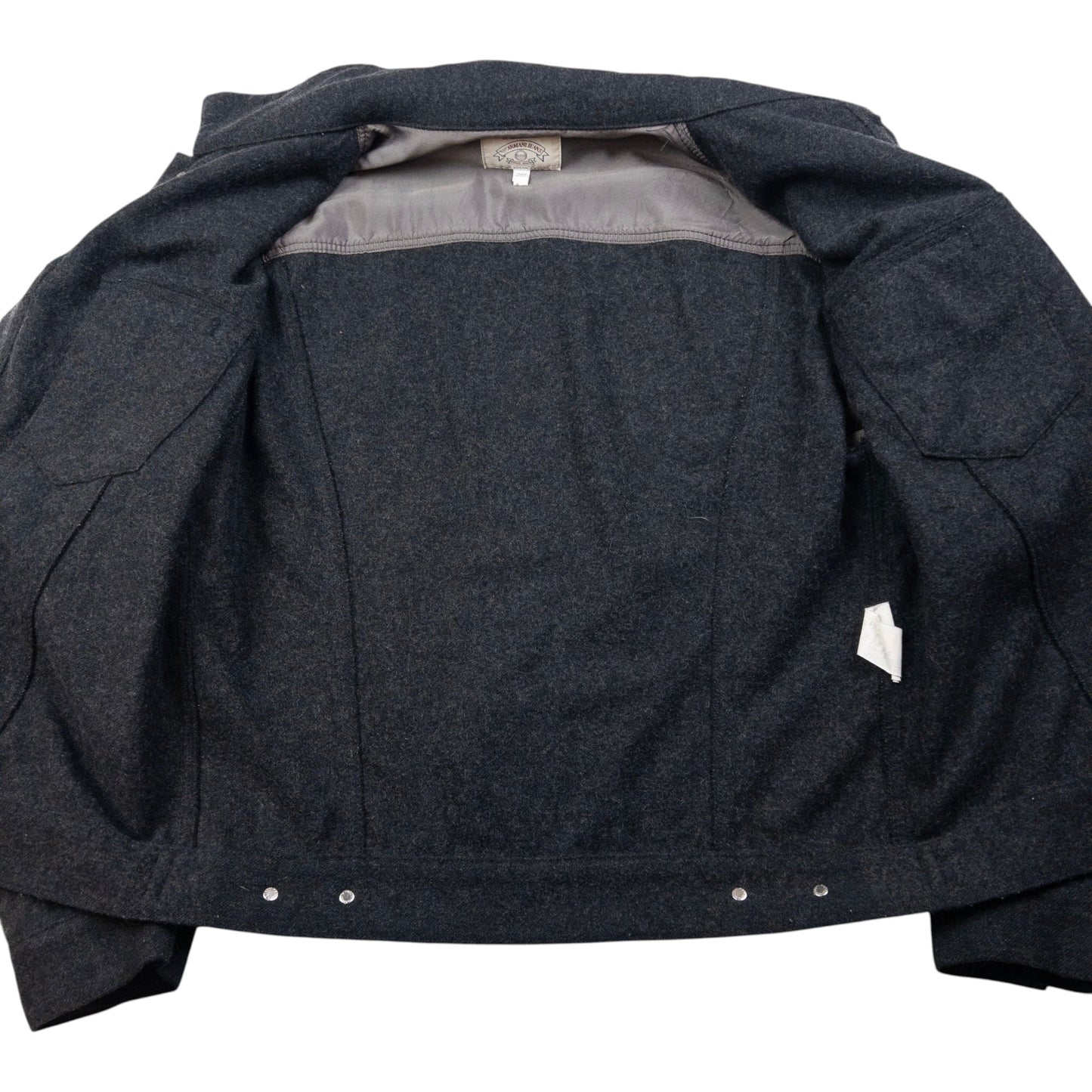 Vintage Armani Jeans Wool Button Up Jacket Size S