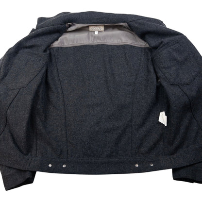Vintage Armani Jeans Wool Button Up Jacket Size S