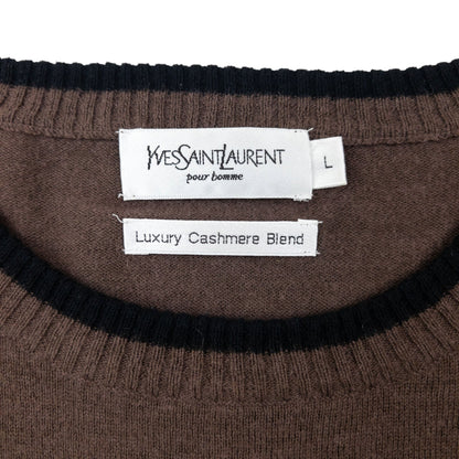 Vintage 2000s YSL Yves Saint Laurent Cashmere Jumper Size XL | XL, Multicoloured