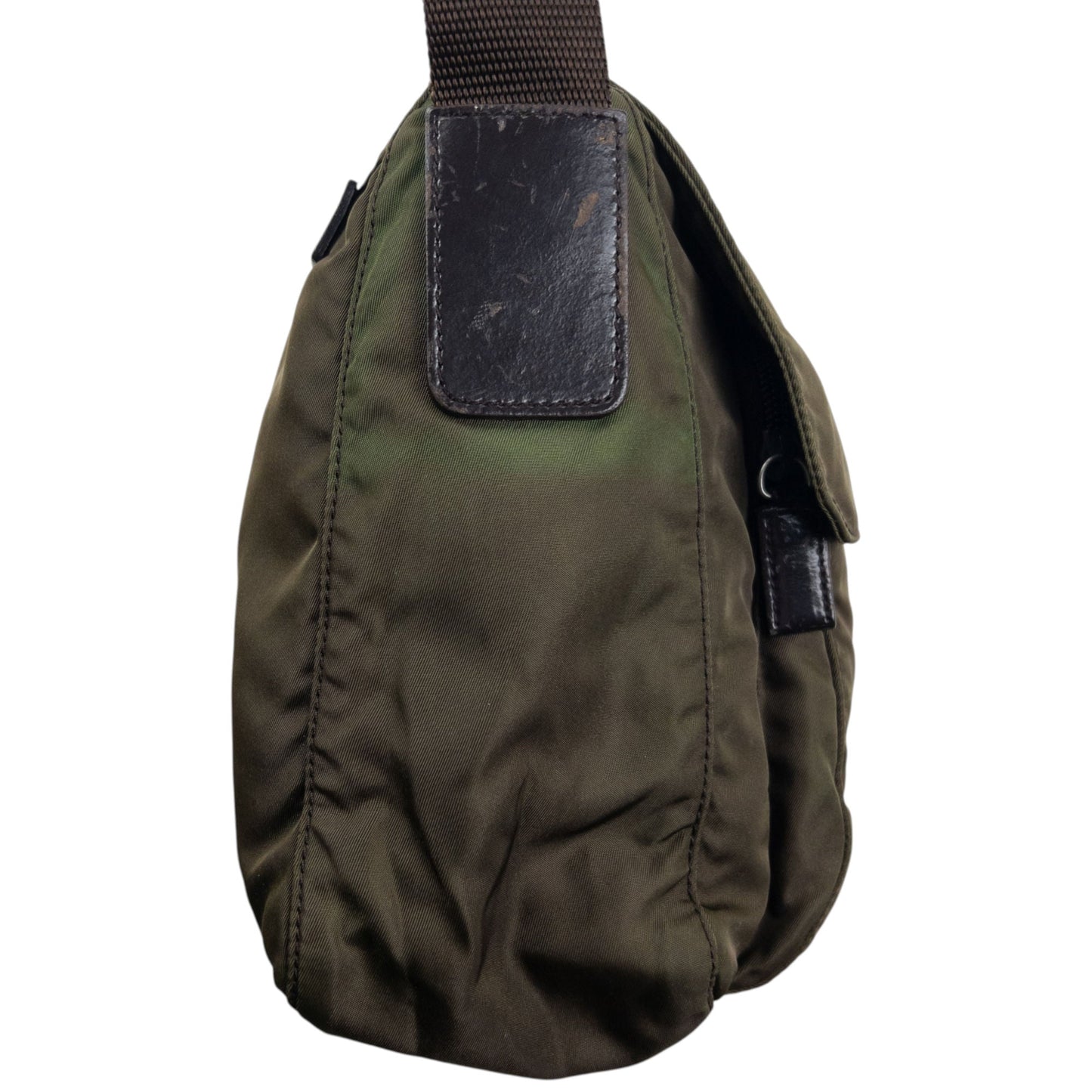 Vintage 2000s Prada Crossbody Bag | O/S, Green