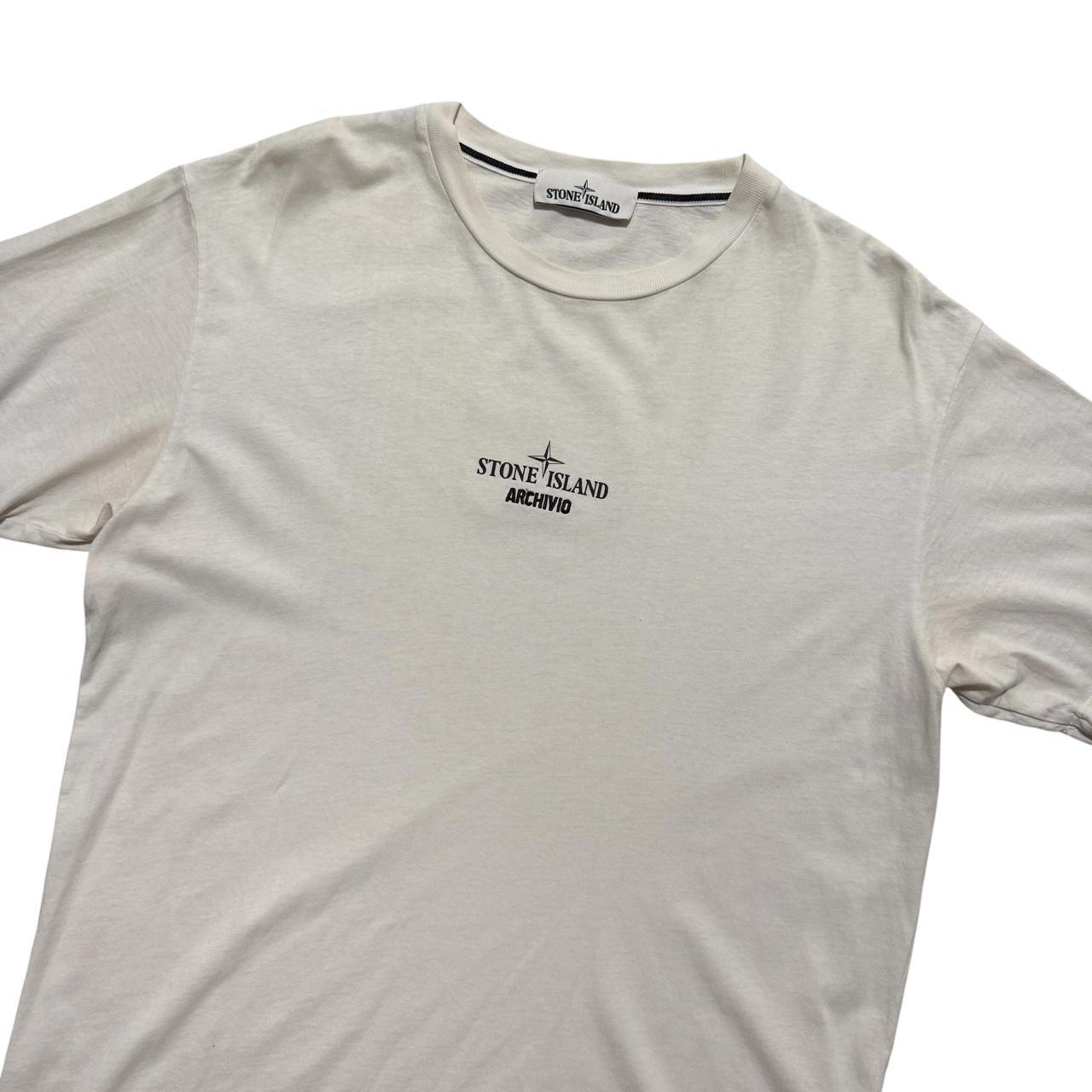 Stone Island Archivo Tela Stella T-Shirt | Large, Off-White