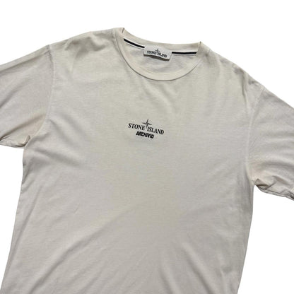 Stone Island Archivo Tela Stella T-Shirt | Large, Off-White