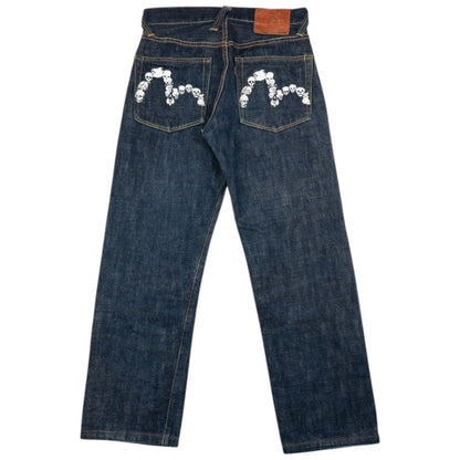 Vintage Evisu Double Skull Gull Japanese Denim Jeans Size W28