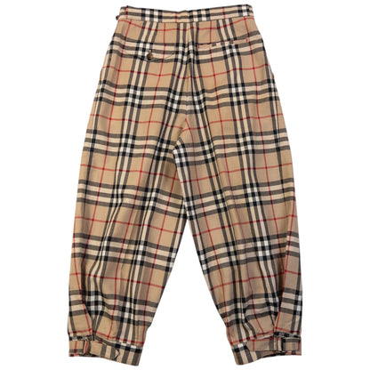 Vintage 80s Burberry Nova Check Pleated Trousers Size W26 | W26, Beige