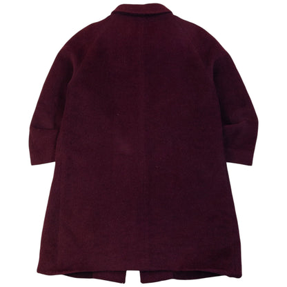 Vintage 2000s Burberry Button Up Wool Jacket Womens Size XL | XL, Burgundy