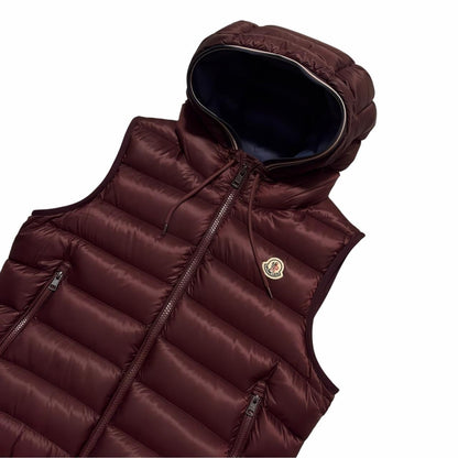 Moncler Down Amiens Gilet | Medium, Burgundy