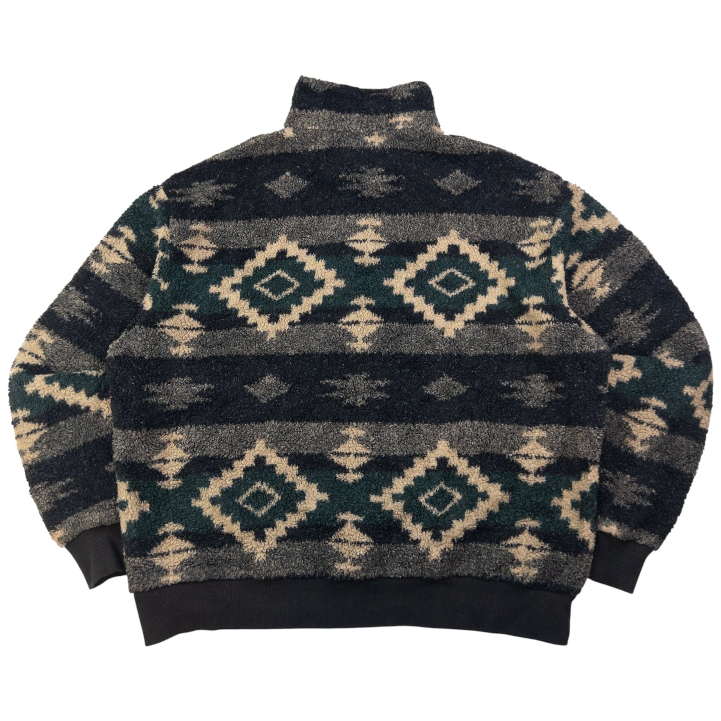 Vintage Polo Ralph Lauren Aztec Fleece Q Zip Sweatshirt Size XL