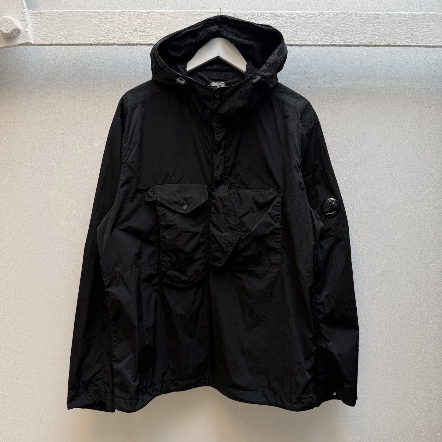 CP Company Chrome-R Half Zip Jacket (L) | Large, Black
