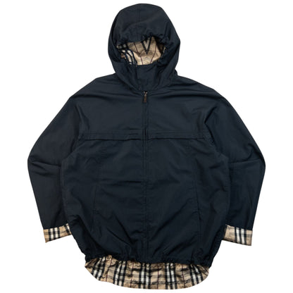 Vintage 2000s Burberry Nova Check Reversible Packable Jacket Size M | Medium, Beige, Navy
