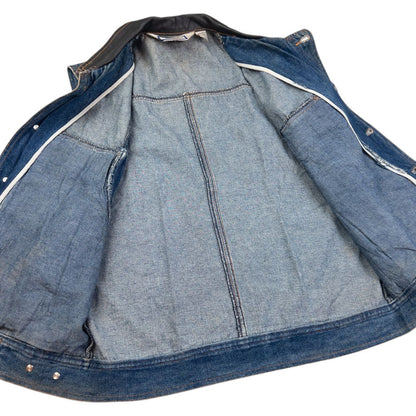 Vintage YSL Yves Saint Laurent Sleeveless Denim Jacket Size S
