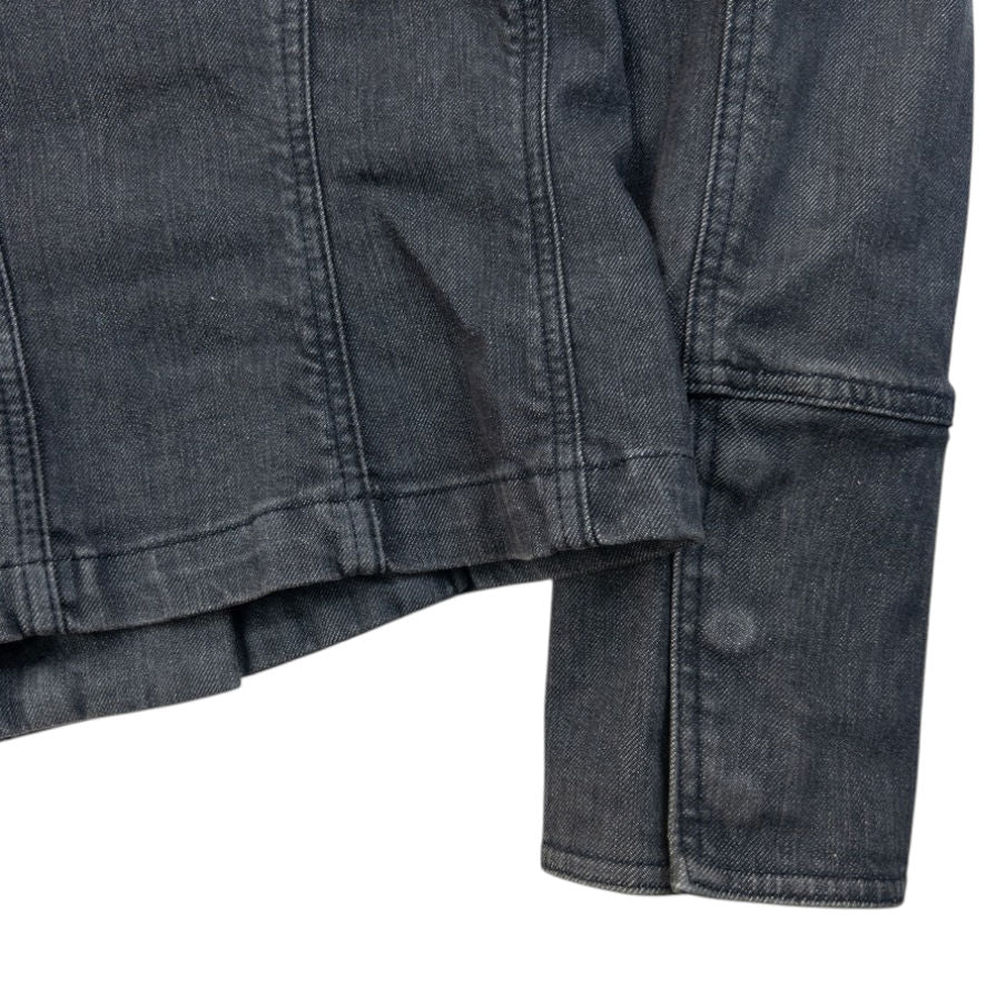 Vintage 2000s Burberry Denim Jacked Womens Size M | Medium, Grey