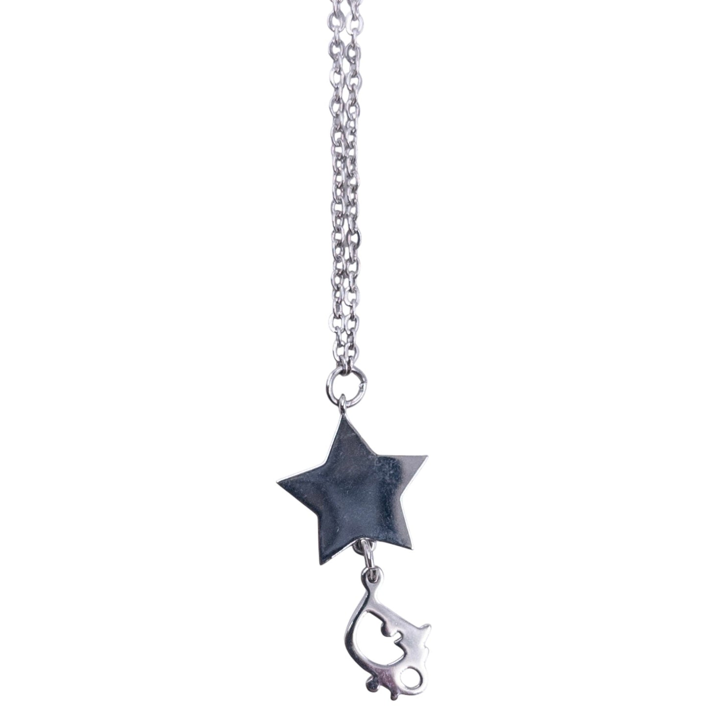 Vintage Dior Silver Star Charm Necklace