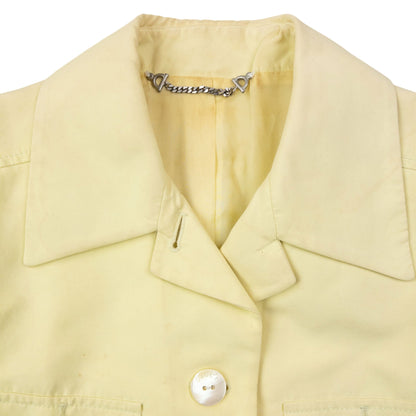 Vintage 90s Gucci By Tom Ford Cropped Blazer Jacket Womens Size S | Small, Yellow