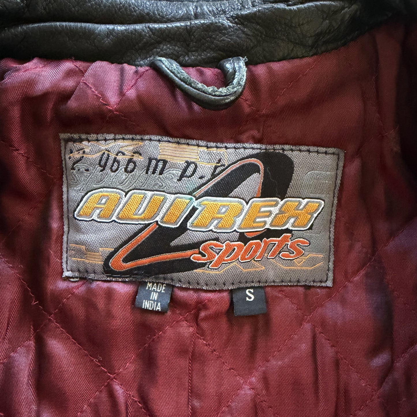 Avirex 387 Leather Racing Jacket - S